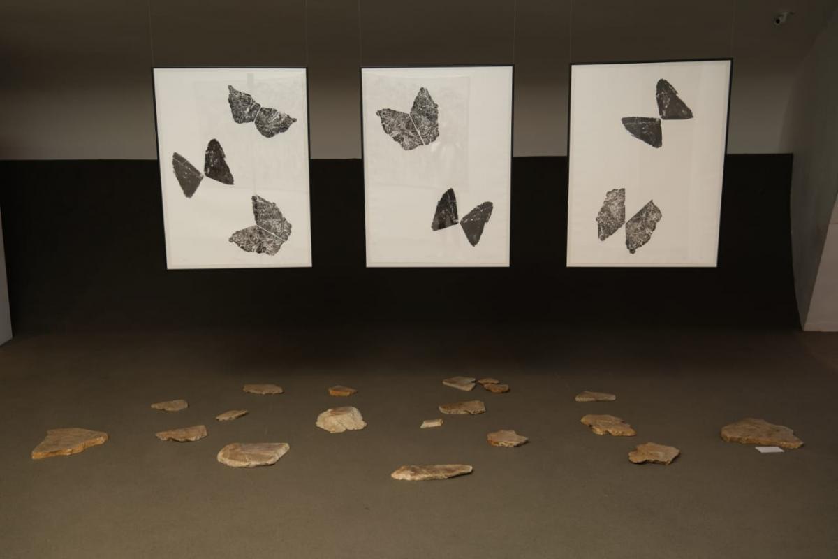 Obra de Jovani Dalla Bernardina em paineis expositores