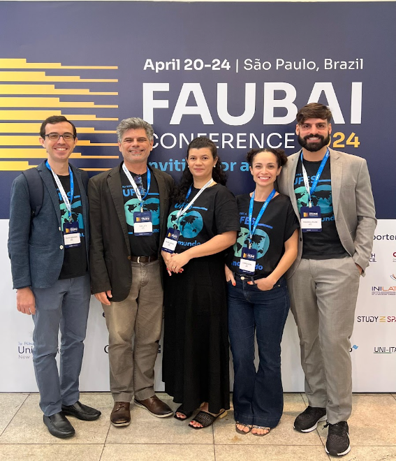 Equipe da SRI: da esquerda para a direita Felipe Guimarães, Yuri Leite, Raquel Paiva e Christie Vieira