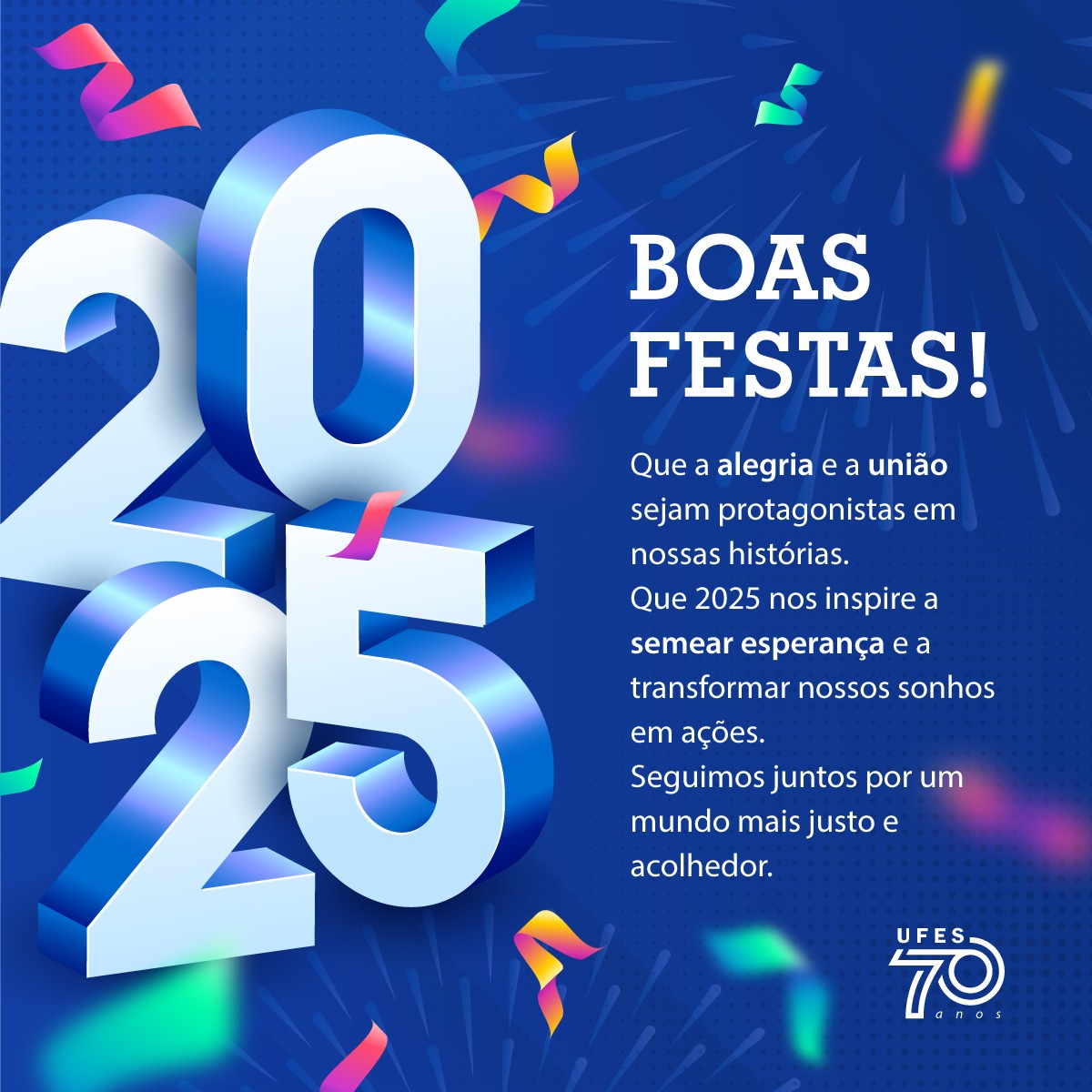 Cartão de boas festas