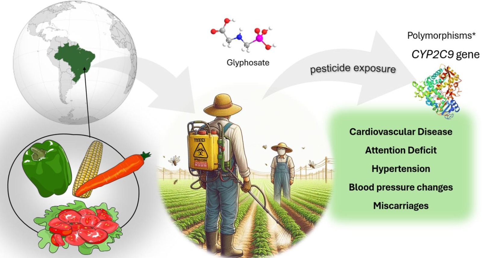 Imagem de estudo sobre agrotóxicos