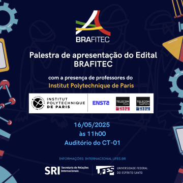 Cartaz de divulgação da palestra