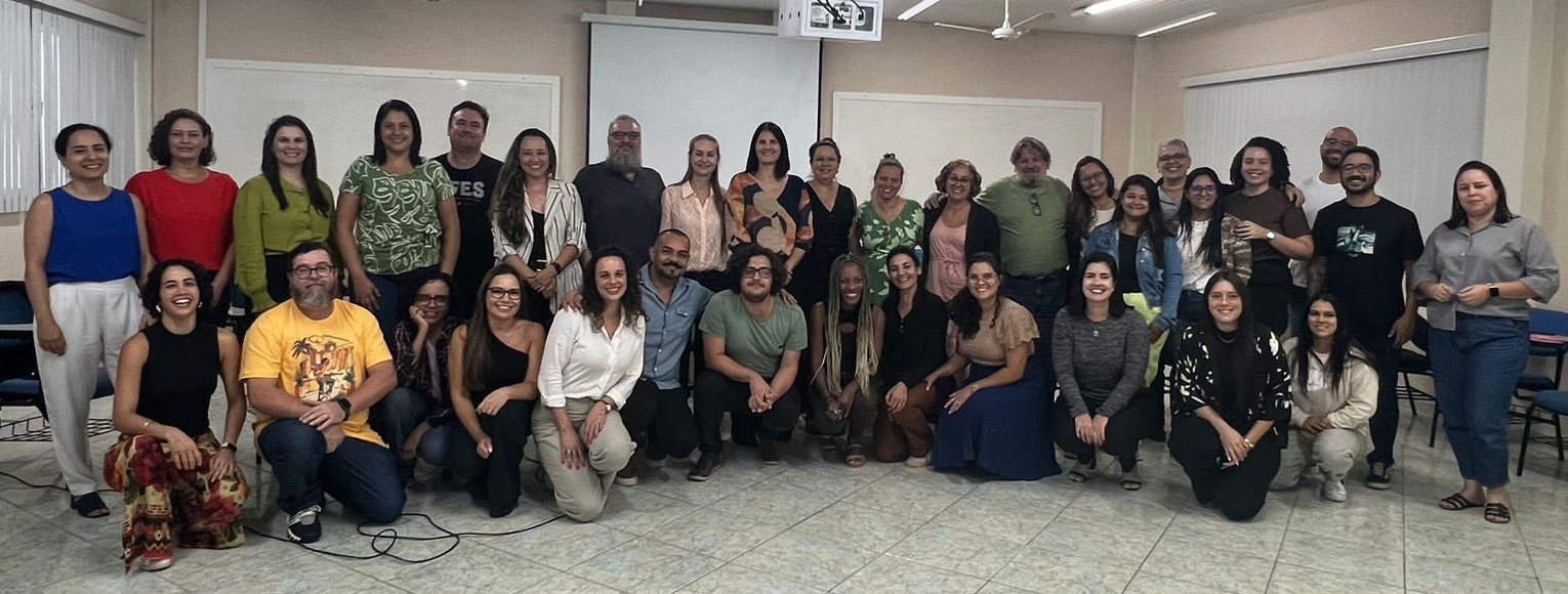 Foto dos participantes da ações de formação realizadas no campus de Alegre