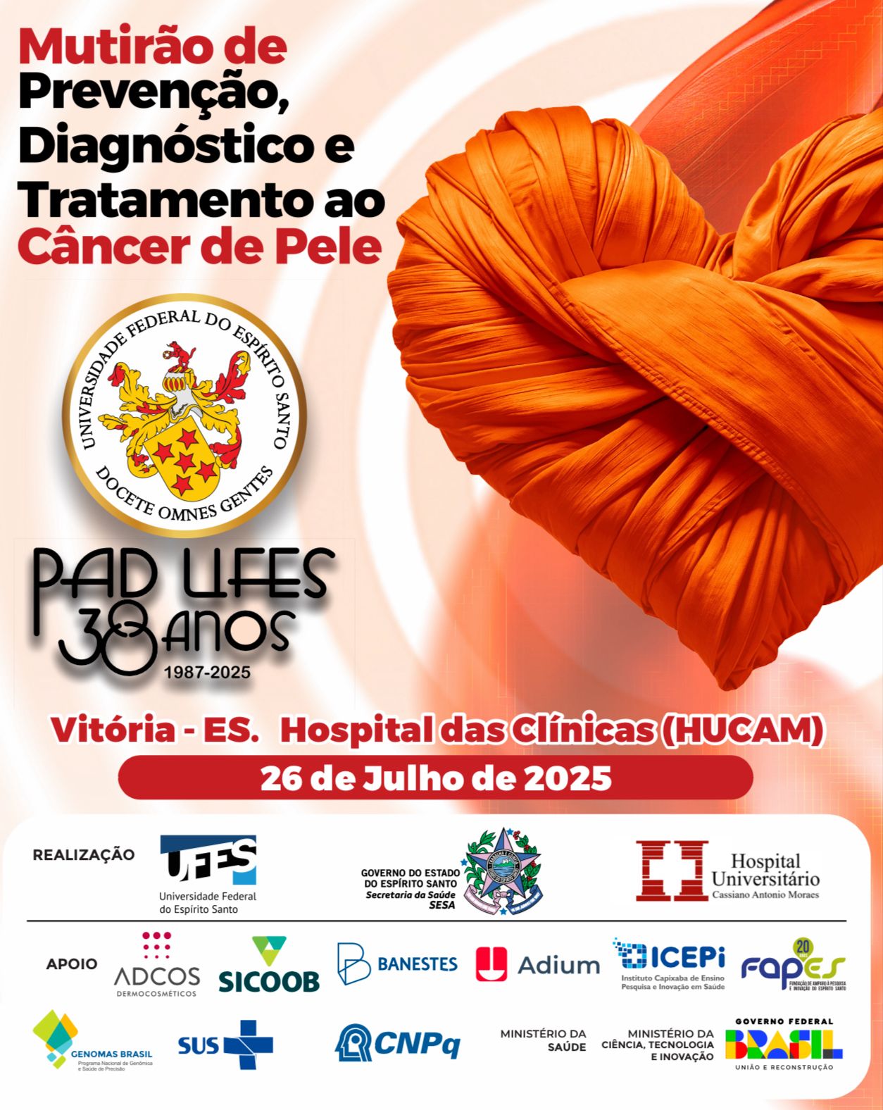 Cartaz de divulgação do mutirão