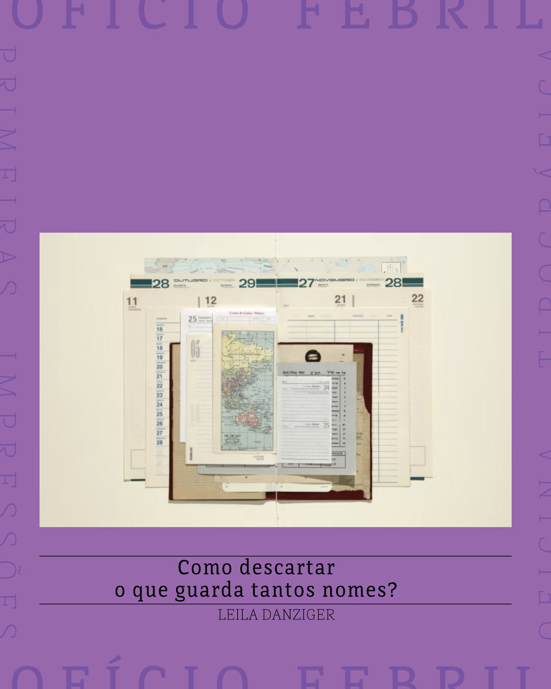 Cartaz de divulgação da palestra