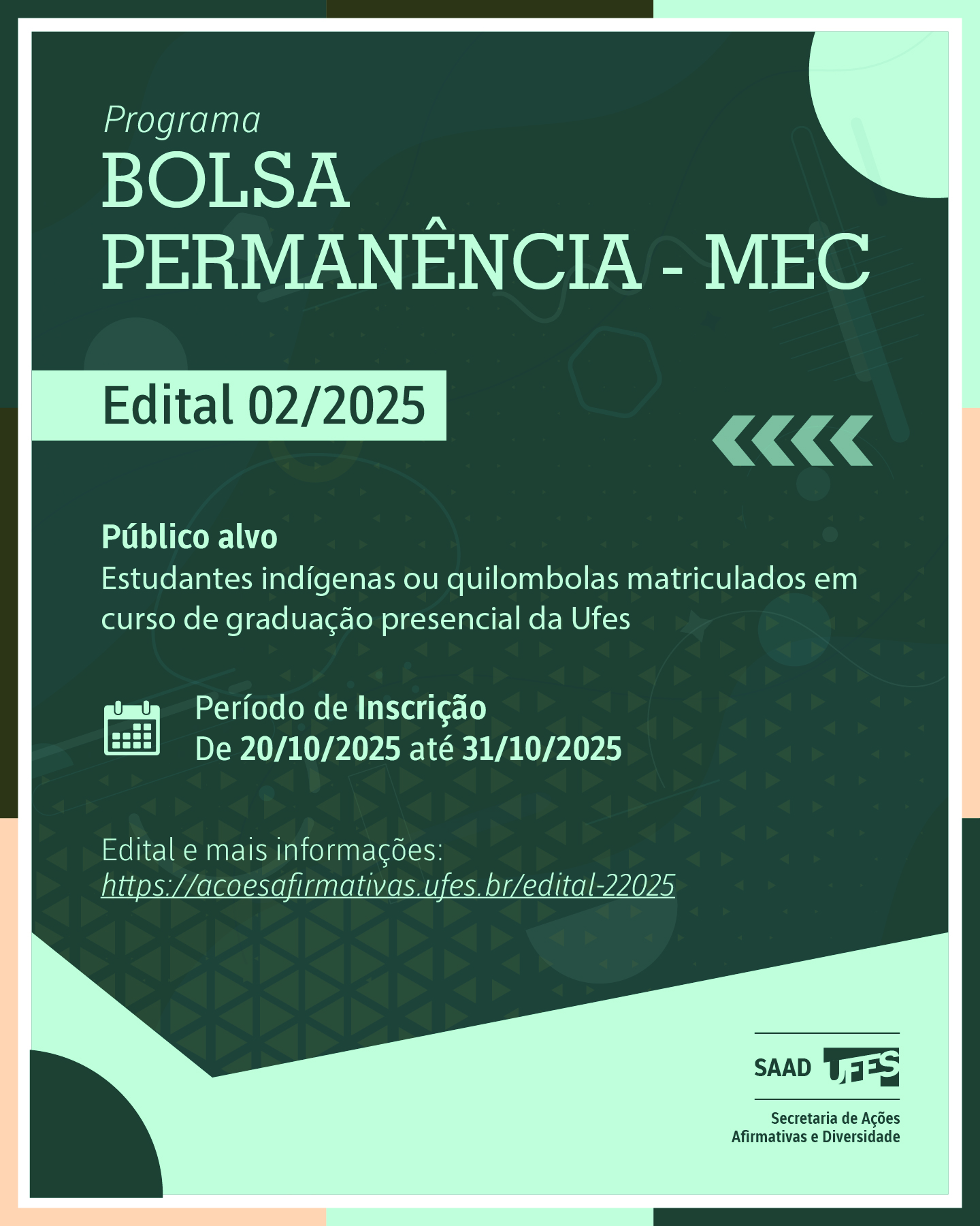 Cartaz de divulgação do programa