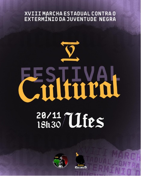 Cartaz de divulgação do festival de cultura negra