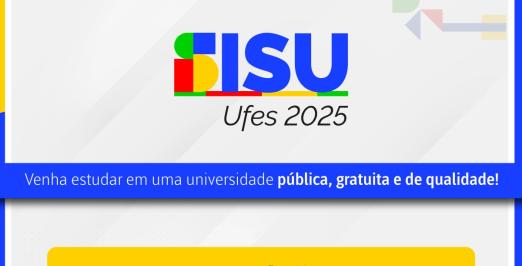 Cartaz de divulgação do Sisu 2025 com as datas de inscrição