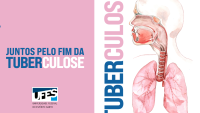 Capa do folder de conscientização sobre a tuberculose