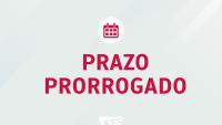 Cartaz com os dizeres "prazo prorrogado"