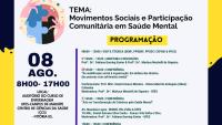 Cartaz de divulgação com a programação do evento
