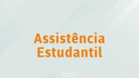 cartaz com a inscrição "assistência estudantil"