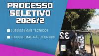 Cartaz de divulgação do processo seletivo