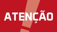 cartaz com a palavra "atenção"