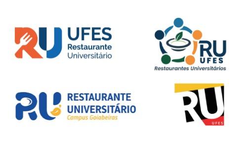 Imagem das quatro logomarcas finalistas