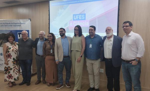 Foto dos representantes das instituições que atuam no projeto