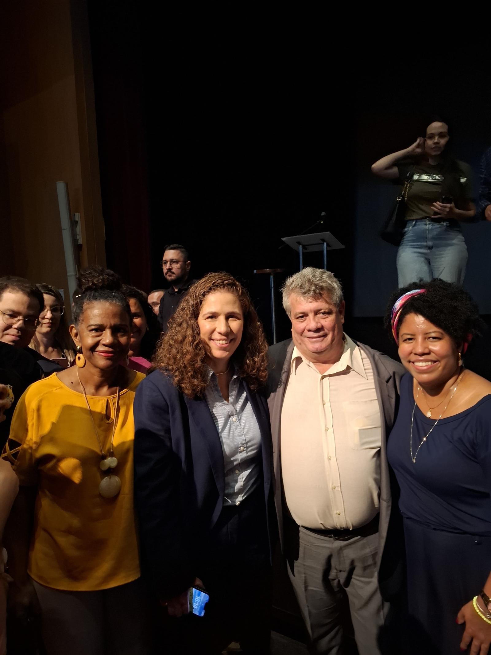 Rosely Pires, Esther Dweck, Eustáquio de Castro e Jackeline Rocha